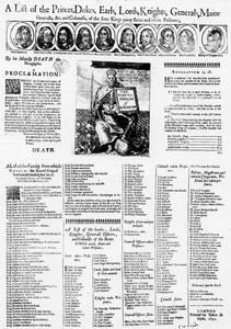 Öldürülen ve Tutsak Alınan İskoç Kralına Sadık Olanların Listesi, 1652 by English School